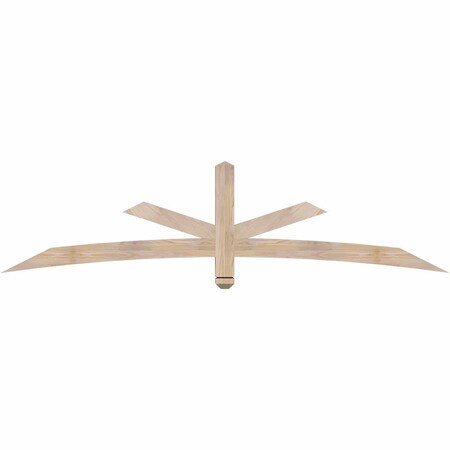 Ekena Millwork Alberta Smooth Timber Gable Bracket, Douglas Fir, 84"W x 21"H x 3 1/2"D x 3 1/2"F, 6/12 Pitch GBW084X21X0404ALB00SDF